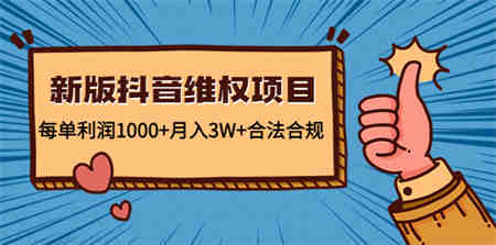 新版抖音维全项目：每单利润1000+月入3W+合法合规！-侠客分享网