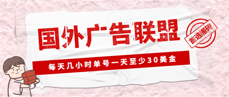 外面收费1980最新国外LEAD广告联盟搬砖项目，单号一天至少30美金(详细教程)-侠客分享网