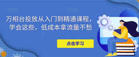 万相台投放·新手到精通课程，学会这些，低成本拿流量不愁！-侠客分享网