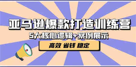 亚马逊爆款打造训练营：5大核心逻辑+案例展示 打造爆款链接 高效 省钱 稳定-侠客分享网