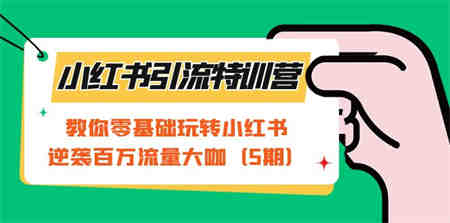 小红书引流特训营-第5期：教你零基础玩转小红书，逆袭百万流量大咖-侠客分享网