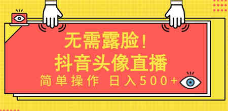 无需露脸，Ai头像直播项目，简单操作日入500+-侠客分享网