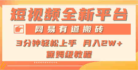 （9520期）全新短视频平台，网易有道搬砖，月入1W+，平台处于发展初期，正是入场最…-侠客分享网