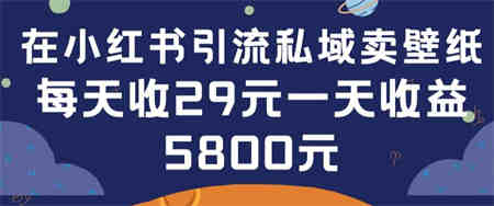 在小红书引流私域卖壁纸每张29元单日最高卖出200张(0-1搭建教程)-侠客分享网