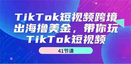 （9155期）TikTok短视频跨境出海撸美金，带你玩TikTok短视频（41节课）-侠客分享网