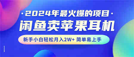 2024年最火爆的项目，闲鱼卖苹果耳机，新手小白轻松月入2W+简单易上手-侠客分享网