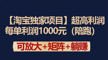 （9413期）【淘宝独家项目】超高利润：每单利润1000元-侠客分享网