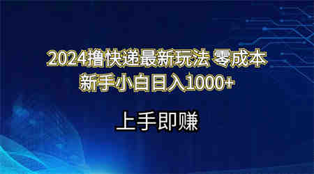 2024撸快递最新玩法零成本新手小白日入1000+-侠客分享网