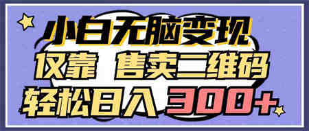 （9637期）小白无脑变现，仅靠售卖二维码，轻松日入300+-侠客分享网