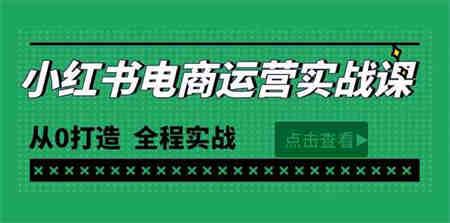 （9946期）最新小红书·电商运营实战课，从0打造  全程实战（65节视频课）-侠客分享网