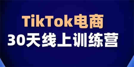 TikTok电商带货30天线上课，不可错过的全球流量洼地！-侠客分享网