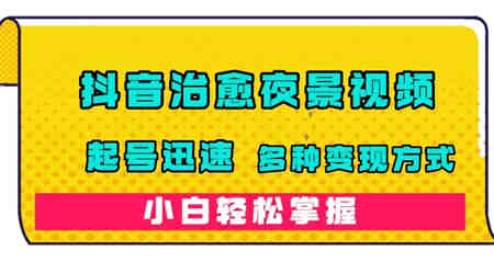 抖音治愈系夜景视频，起号迅速，多种变现方式，小白轻松掌握（附120G素材）-侠客分享网