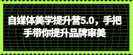 自媒体美学提升营5.0，手把手带你提升品牌审美-侠客分享网