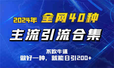 2024年全网40种暴力引流合计，做好一样就能日引100+-侠客分享网