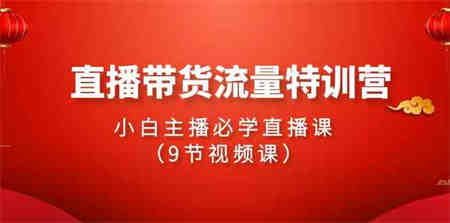 （9592期）2024直播带货流量特训营，小白主播必学直播课（9节视频课）-侠客分享网