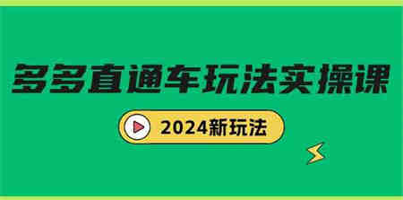 （9412期）多多直通车玩法实战课，2024新玩法（7节课）-侠客分享网