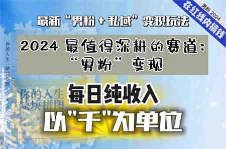 【私域流量最值钱】把“男粉”流量打到手，你便有无数种方法可以轻松变现，每日纯收入以“千”为单位-侠客分享网