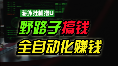 海外挂机撸U新平台，日赚15美元，全程无人值守，可批量放大，工作室内部项目！-侠客分享网