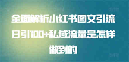 全面解析小红书图文引流日引100+私域流量是怎样做到的-侠客分享网