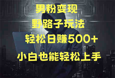 当下最火男粉变现项目月入5W+，小白也能轻松盈利-侠客分享网