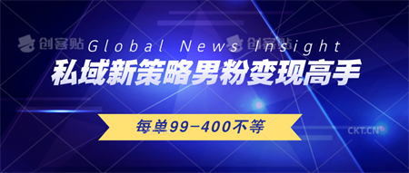 私域新策略男粉变现高手微头条+公众号每单99—400不等，操作简单-侠客分享网