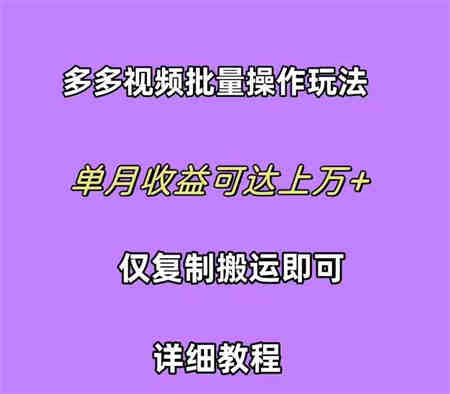 （10029期）拼多多视频带货快速过爆款选品教程 每天轻轻松松赚取三位数佣金 小白必…-侠客分享网