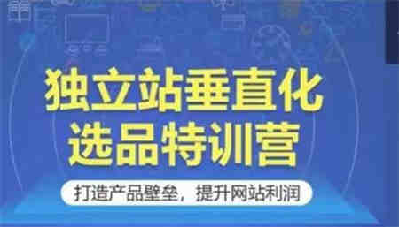 独立站垂直化选品特训营，打造产品壁垒，提升网站利润-侠客分享网