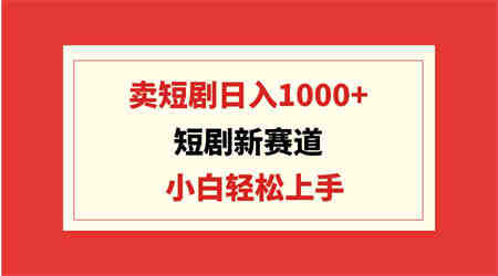 （9467期）短剧新赛道：卖短剧日入1000+，小白轻松上手，可批量-侠客分享网